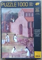 Image of the puzzle 1000, MSM, Construction of a Benedictine Abbey, Complete, Picture of the box
