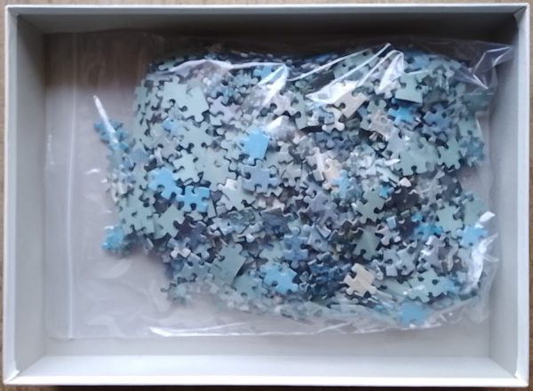 Image of the puzzle 1000, Nathan, Chapel in Winter, Complete, Picture of the bag