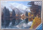 Image of the puzzle 2000, Ravensburger, Mont Blanc, France, Incomplete, Picture of the box
