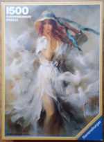 Image of the puzzle 1500, Ravensburger, Beautiful Woman, by Willem Haenraets, Complete, Picture of the box