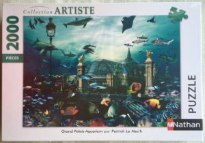 Image of the puzzle 2000, Nathan, Grand Palais Aquarium, Patrick Le Hec'h, Factory Sealed, Picture of the box