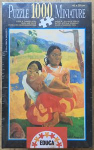 Image of the puzzle 1000, Educa, Nafea Faa Ipoipo, Gauguin (Miniature), Factory Sealed, Picture of the box