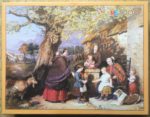Image of the puzzle 1000, MB, A Visit, Jacob Thompson, Complete, Picture of the box