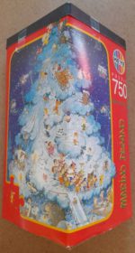 Image of the puzzle 750, Heye, Merry Ski Night, by Marino Degano, Complete, Picture of the box