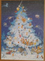 Image of the puzzle 750, Heye, Merry Ski Night, by Marino Degano, Complete, Picture of the puzzle