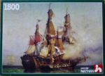 Image of the puzzle 1500, Nathan, The Kent captured by Surcouf, by Ambroise Louis Garneray, Sealed Bag, Pictue of the box