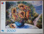 Image of the puzzle 3000, MB, The Bouquet of Sunflowers, by Dominique Objois, Sealed Bag, Picture of the box