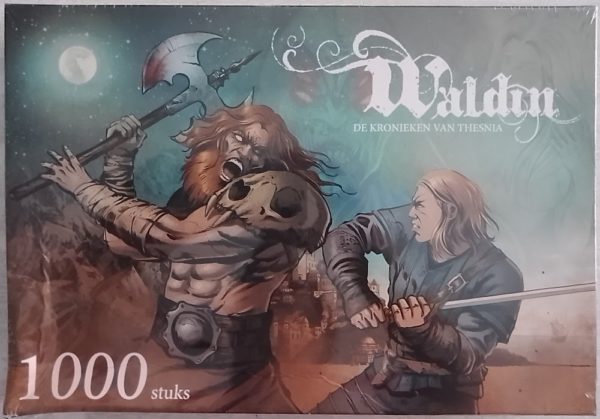 Image of the puzzle 1000, Pangolin Comics, Waldin - The Chronicles of Thesnia, by Patrick Cornelis, Factory Sealed, Picture of the box