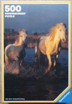 Image of the puzzle 500, Ravensburger, Horses in the Camargue, Sealed Bag, Picture of the box