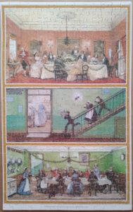 Image of the puzzle 308, Optimago, Above and Below Stairs, by John Strickland Goodall, Complete, Picture of the puzzle