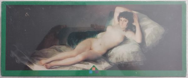 Image of the puzzle 1000, Impronte Edizioni, The Nude Maja, by Francisco de Goya, Factory Sealed, Picture of the box