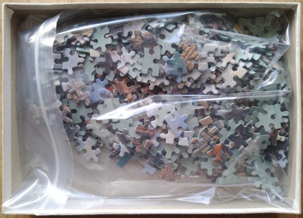 Image of the puzzle 500, Knoop, Horse Inspection on the Grote Markt, by Otto Eerelman, Complete, Picture of the bag