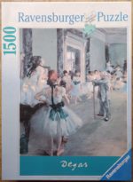 Image of the puzzle 1500, Ravensburger, The Dance Class, by Edgar Degas, Complete, Picture of the box
