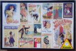 Image of the puzzle 1000, Piatnik, Vintage Posters, Complete, Picture of the box