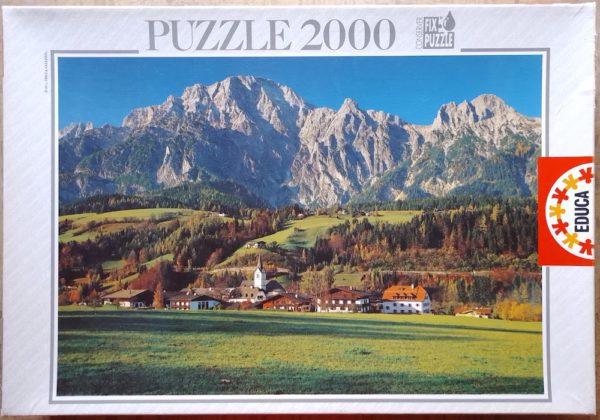 Image of the puzzle 2000, Educa, Austrian Landscape, Incomplete, Picture of the box
