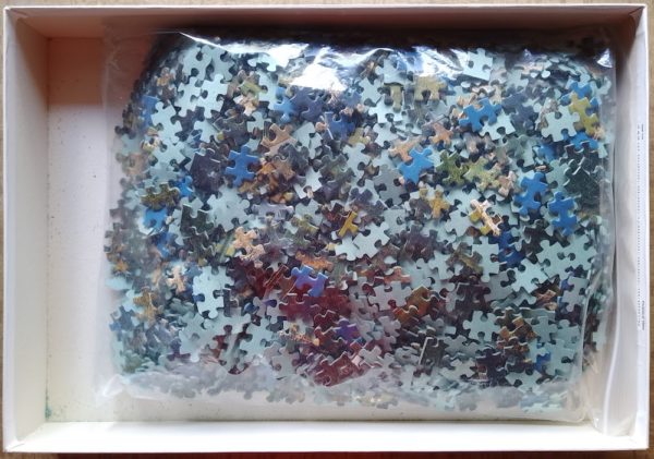 Image of the puzzle 2000, Educa, Austrian Landscape, Incomplete, Picture of the bag