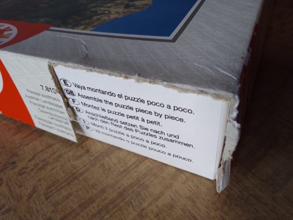 Image of the puzzle 2000, Educa, Austrian Landscape, Incomplete, Detail of the box