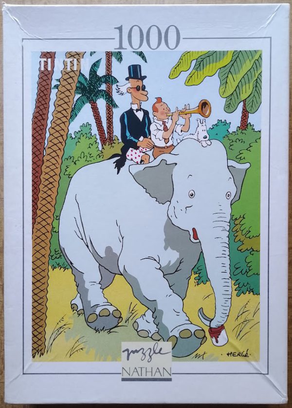 Image of the puzzle 1000, Nathan, Cigars of the Pharaoh, by Hergé, Complete, Picture of the box