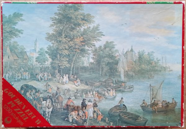 Image of the puzzle 1200, Hema, Landing Place, Jan Brueghel, Complete, 2022-12-24, Picture of the box