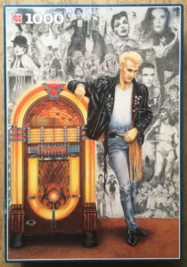 Image of the puzzle 1000, Jumbo, Jukebox, by Clive Powell, Complete, Picture of the box