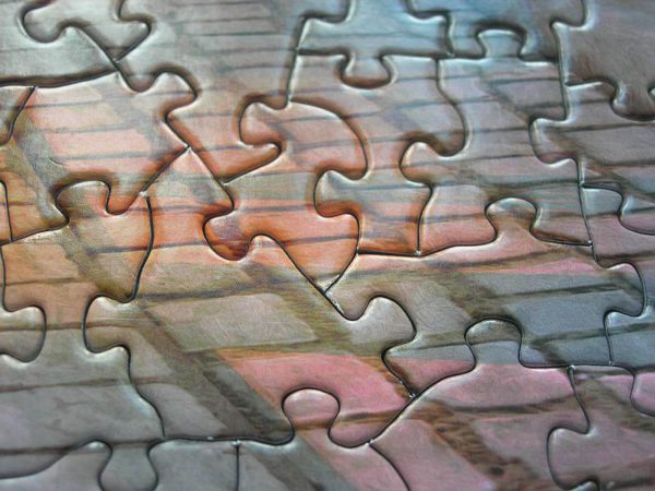 Image of the puzzle 1000, Eurographics, The French Walkway, by Dominic Davison, Complete, Detail of the puzzle