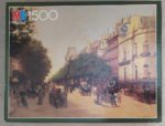 Image of the puzzle 1500, MB, Boulevard des Italiens, by Edmond Grandjean, Complete, Picture of the box
