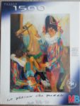 Image of the puzzle 1500, MB, LArlequin au Cheval de Bois, Paul Collomb, Factory Sealed, Picture of the box