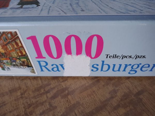 Image of the puzzle 1000, Ravensburger, St Pauls and Ludgate Hill, by Derek Braithwaite, Complete, Detail fo the box