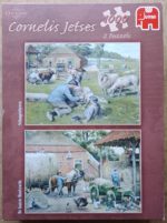 Image of the puzzle 1000x2, Jumbo, Sheep Shearing & The Last Hayload, by Cornelis Jetses, Incomplete, Picture of the box