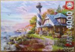 Image of the puzzle 4000, Educa, Lighthouse at Rock Bay, by Dominic Davison, Factory Sealed, Picture of the box