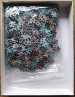 Image of the puzzle 1000, MB, Venetian Pilgrim Ship, by Abraham Storck, Complete, Picture of the bag