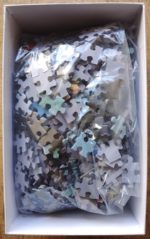 Image of the puzzle 1000, Puzzelman, Vase of Flowers in a Window, by Ambrosius Bosschaert the Elder, Incomplete, Picture of the bag