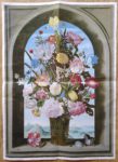 Image of the puzzle 1000, Puzzelman, Vase of Flowers in a Window, by Ambrosius Bosschaert the Elder, Incomplete, Picture of the poster