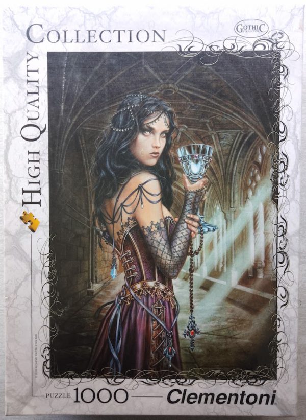 Image of the puzzle 1000, Clementoni, The Name of the Rose, by Alchemy Gothic, Factory Sealed, Picture of the box