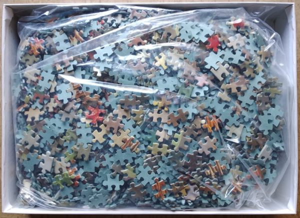 Image of the puzzle 3000, Nathan, Fruit Harvest, by William Hammer, Incomplete, Picture of the bag