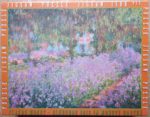 Image of the puzzle 1500, Impronte Edizioni, Blooming Irises in Monets Garden, by Claude Monet, Factory Sealed, Picture of the box