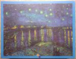 Image of the puzzle 1000, Impronte Edizioni, Starry Night Over the Rhône, by Vincent van Gogh, Factory Sealed, Picture of the box