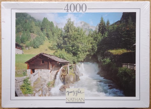 Image of the puzzle 4000, Nathan, Torrent in the Sunlight, Factory Sealed, Picture of the box