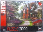 Image of the puzzle 2000, KS Games, Victorian Cottage in Bloom, by Dominic Davison, Factory Sealed, Picture of the box