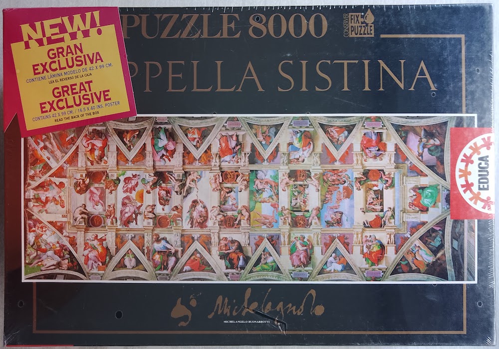 NEW Clementoni 3000 Piece Puzzle Michelangelo Sistine Chapel Ceiling RARE