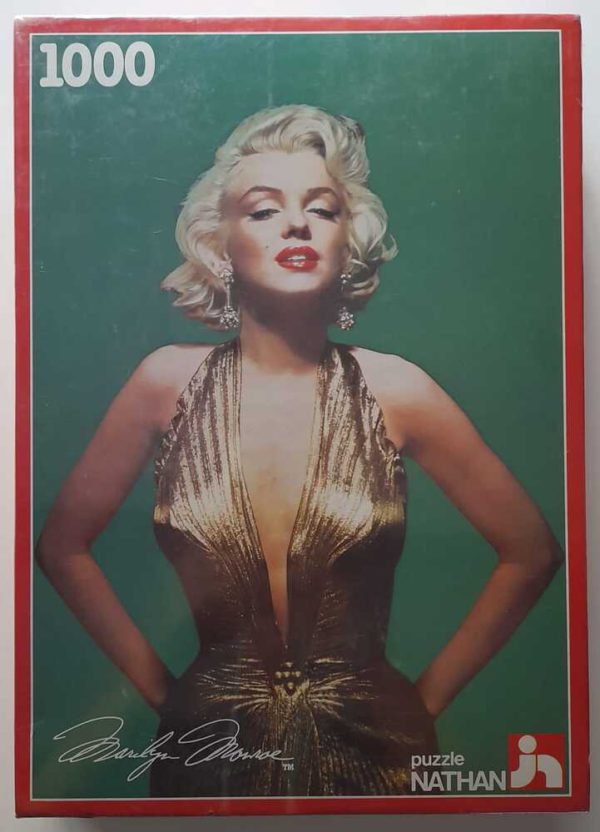 Image of the puzzle 1000, Nathan, Marilyn Monroe, Factory Sealed, Picture of the box