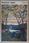 Image of the puzzle 1000, Piatnik, Magnolias and Irises, by Louis Comfort Tiffany, Factory Sealed, Picture of the box