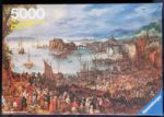 Image of the puzzle 5000, Ravensburger, The Fish Market, by Jan Brueghel the Elder, Sealed Bag, Picture of the box