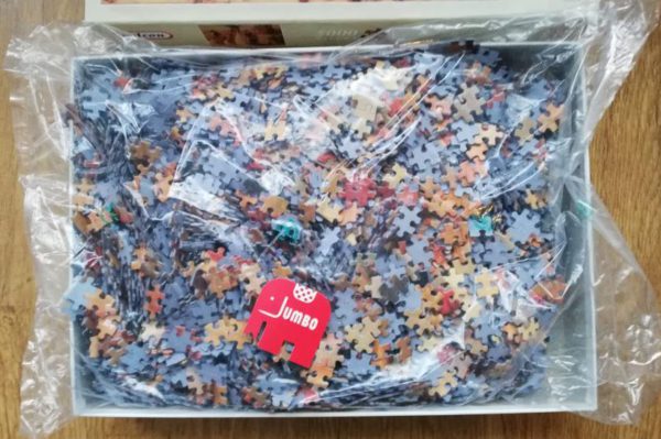 Image of the puzzle 5000, Falcon, A Harvest Festival, by Émile Eisman-Semenowsky, Sealed Bag, Picture of the bag