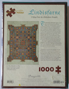 Image of the puzzle Image of the puzzle 1000, Pomegranate, Lindisfarne, Factory Sealed, Picture of the back