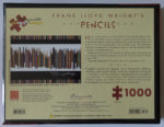 Image of the puzzle 1000, Pomegranate, Pencils, Frank Lloyd Wright, Factory Sealed, Picture of the back