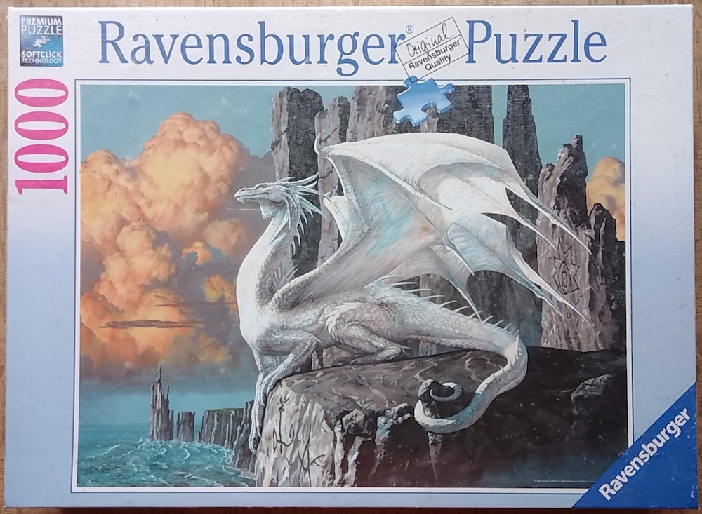 beest Zwart zak 1000, Ravensburger, Dragon, Ciruelo - Rare Puzzles