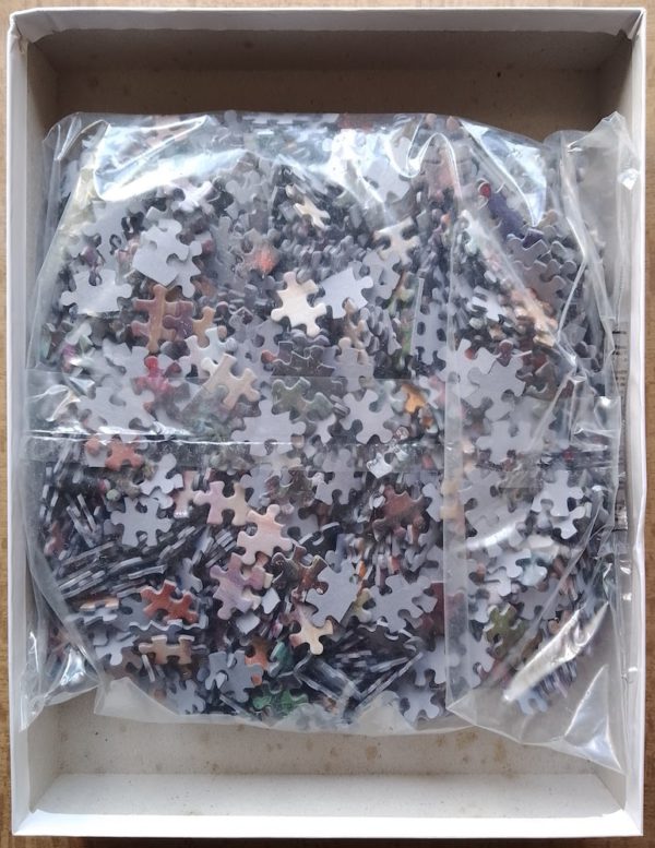 Image of the puzzle 1500, MB, Perron en Fleurs, by François Lim, Sealed Bag, Picture of the bag