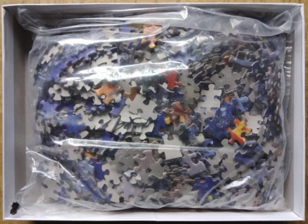 Image of the puzzle 1000, Express Gifts, At the Christmas Market, by Daniel Rodgers, Sealed Bag, Picture of the bag
