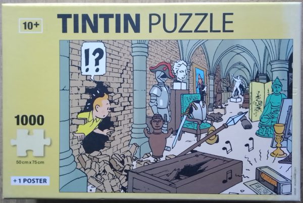 Image of the puzzle 1000, Moulinsart, The Secret of the Unicorn, by Hergé, Incomplete, Picture of the box